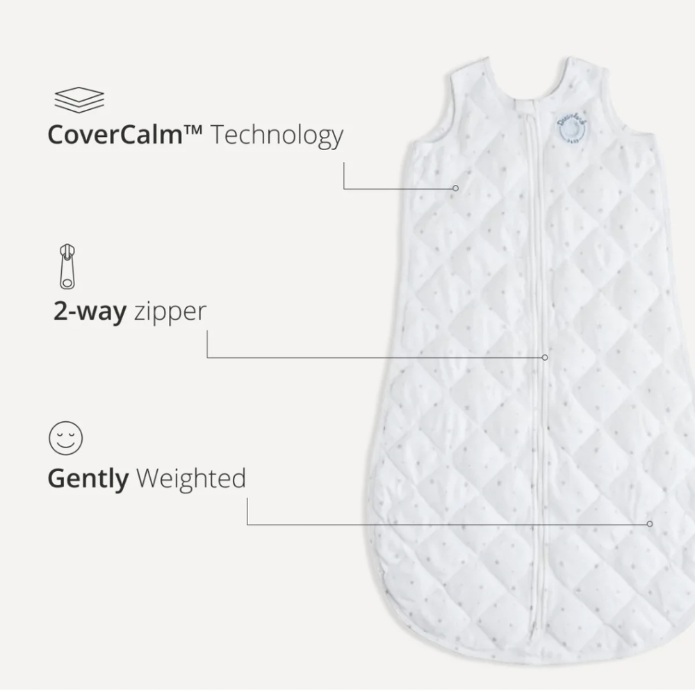 Dreamland Baby Dream Weighted Sleep Sleep Sack, 6-12 months in White and pink